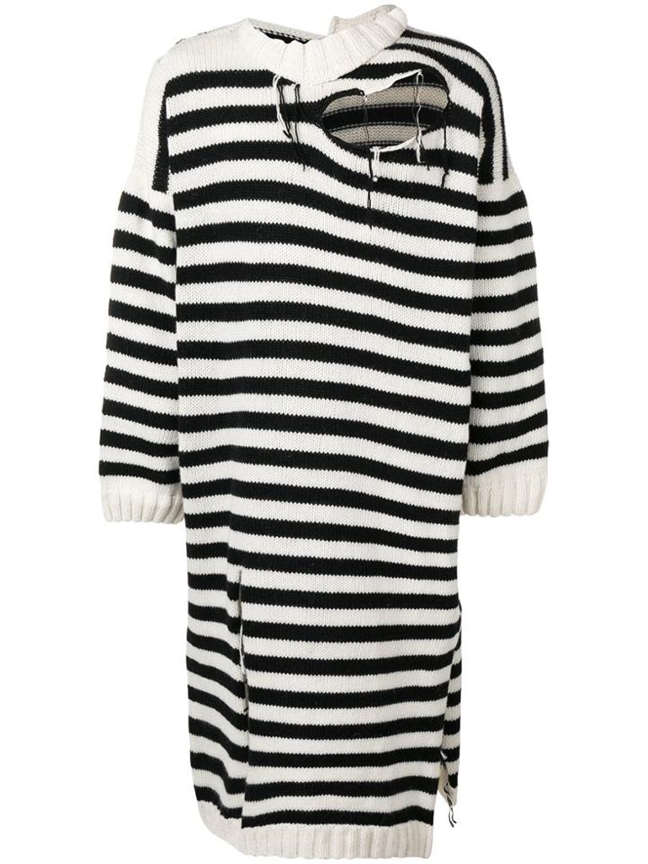 Charles Jeffrey Loverboy Oversized Knitted Jumper - White