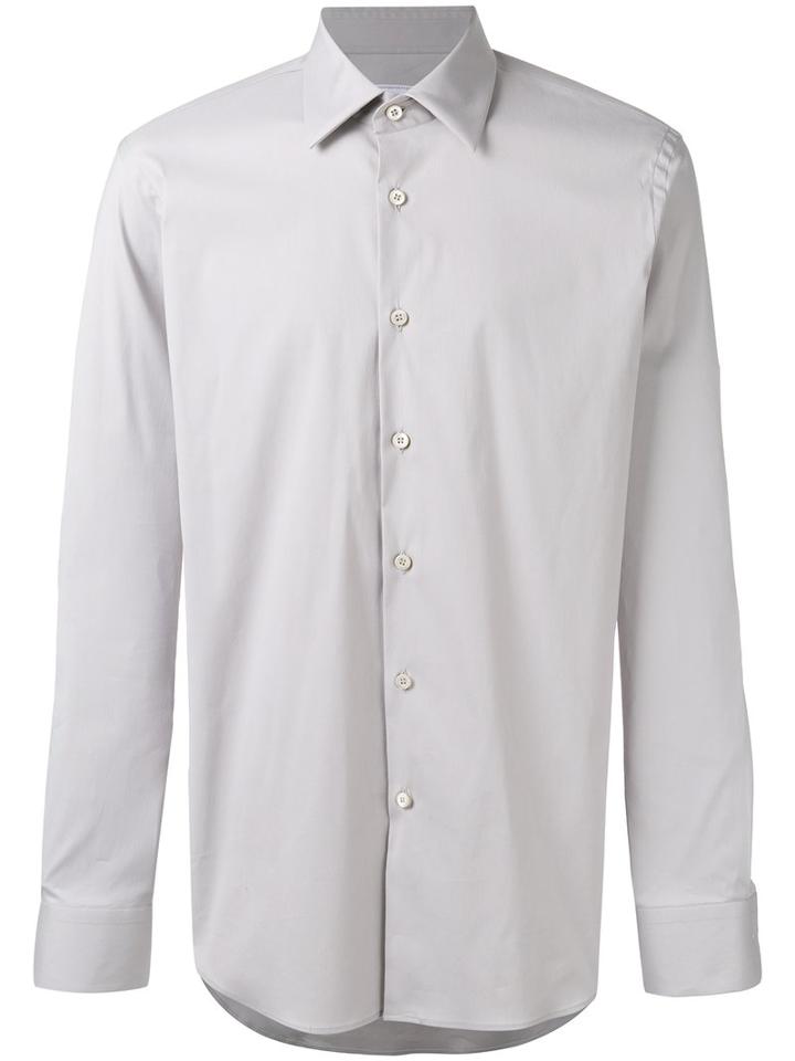 Prada Perla Shirt, Men's, Size: 39, Nude/neutrals, Cotton/polyamide/spandex/elastane