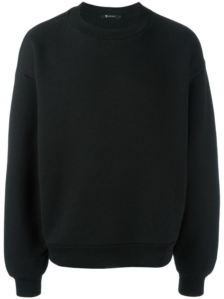 T By Alexander Wang Oversized Sweatshirt, Men's, Size: Medium, Black, Cotton/polyester