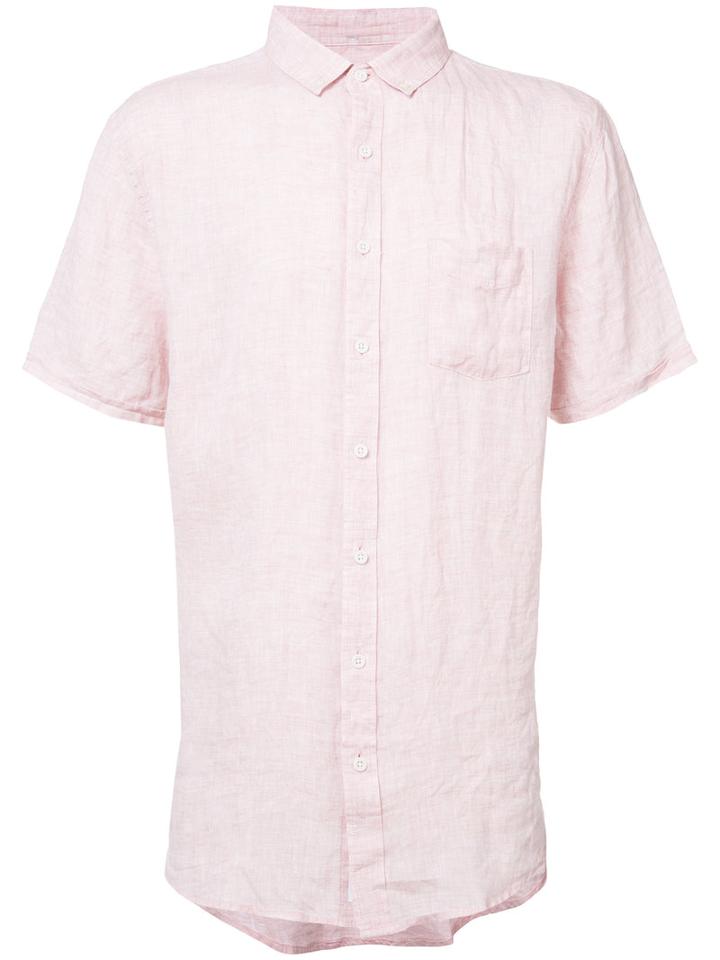 Onia - Jack Shirt - Men - Linen/flax - L, Pink/purple, Linen/flax