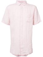 Onia - Jack Shirt - Men - Linen/flax - L, Pink/purple, Linen/flax