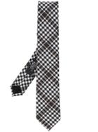 Nicky Plaid Pattern Tie - Black