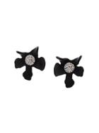 Lele Sadoughi Floral Stud Earrings - Black