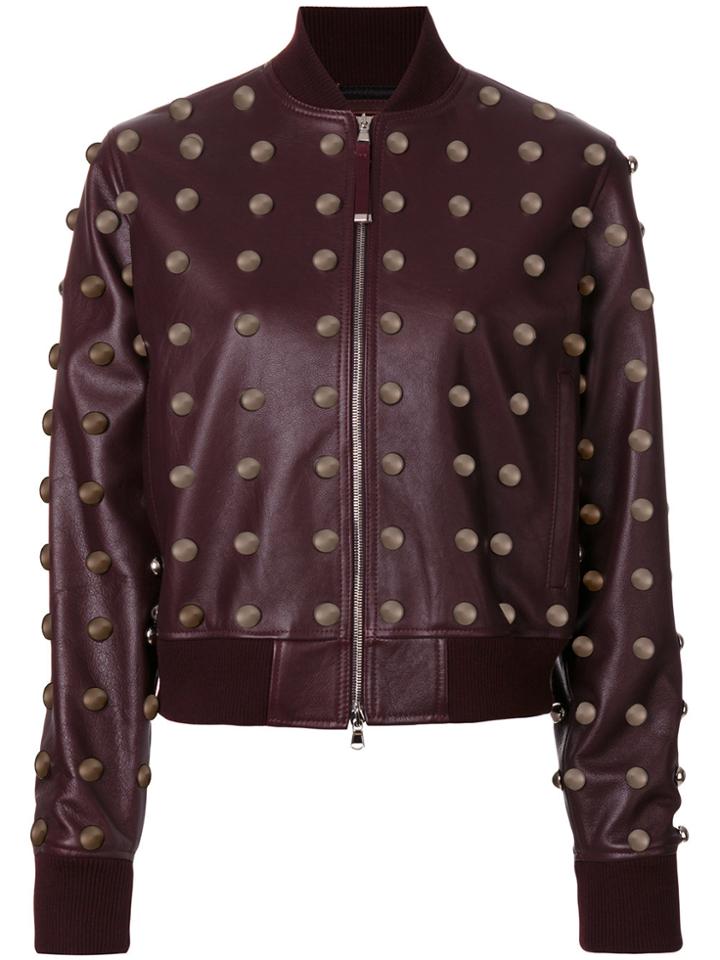 Diesel Black Gold Studded Jacket - Red