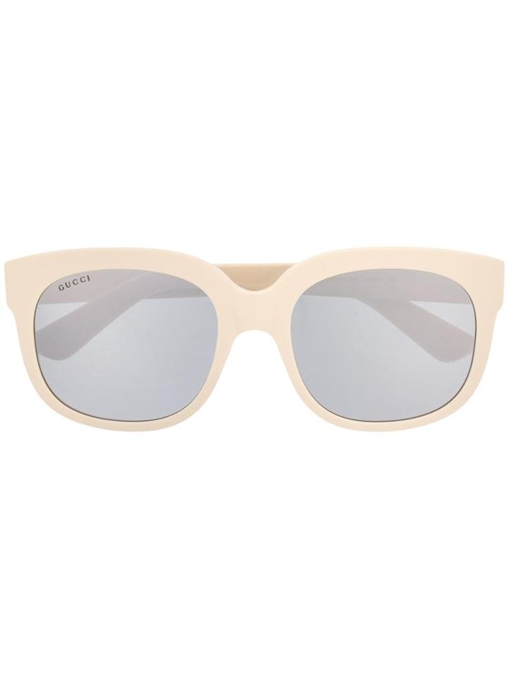 Gucci Eyewear Classic Mass-shape Sunglasses - Neutrals