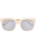 Gucci Eyewear Classic Mass-shape Sunglasses - Neutrals