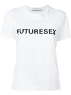 Paco Rabanne - 'futuresex' Short Sleeve T-shirt - Women - Cotton - 38, White, Cotton
