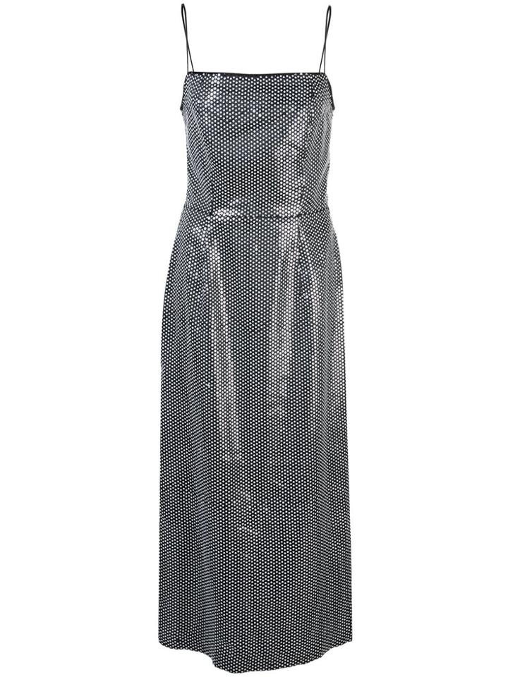 Markarian Side-slit Midi Dress - Black