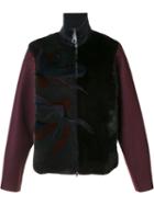 Wooyoungmi High Neck Zipped Jacket, Men's, Size: 52, Black, Mink Fur/wool