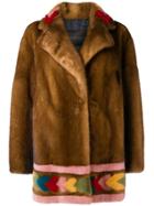 Blancha Mink Fur Coat - Brown