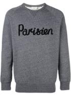 Maison Kitsuné 'parisien' Sweatshirt, Men's, Size: Large, Grey, Cotton