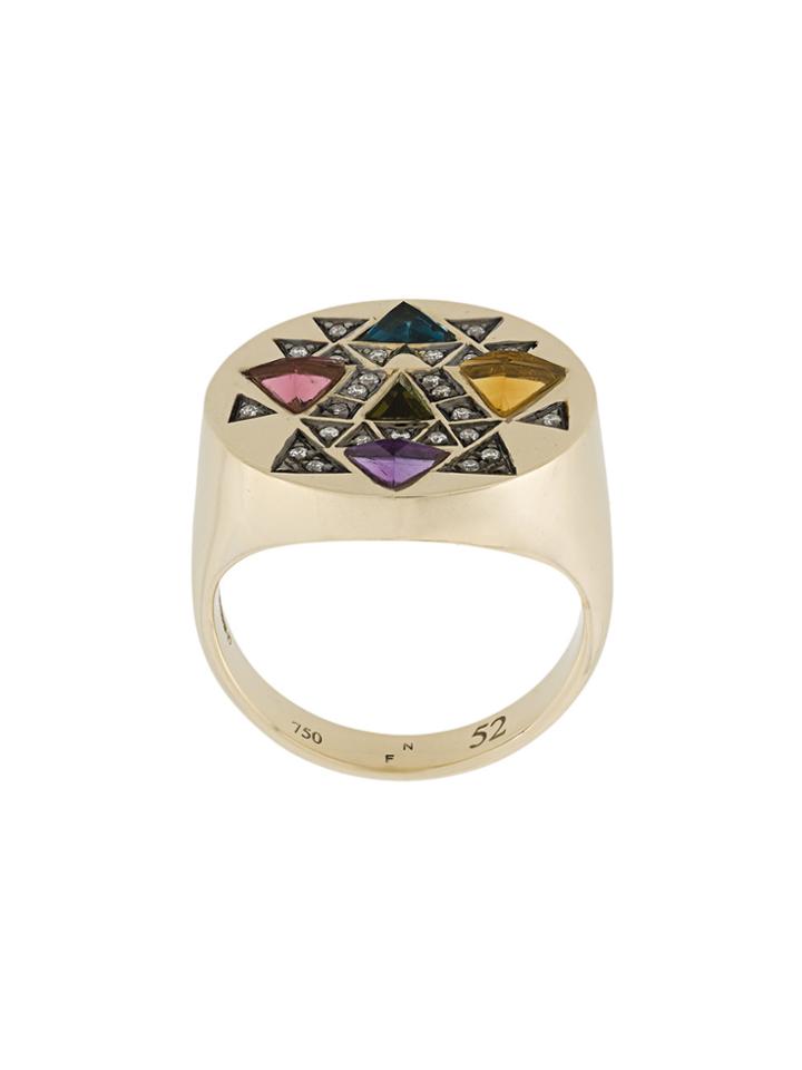 Noor Fares Devi Ring - Metallic