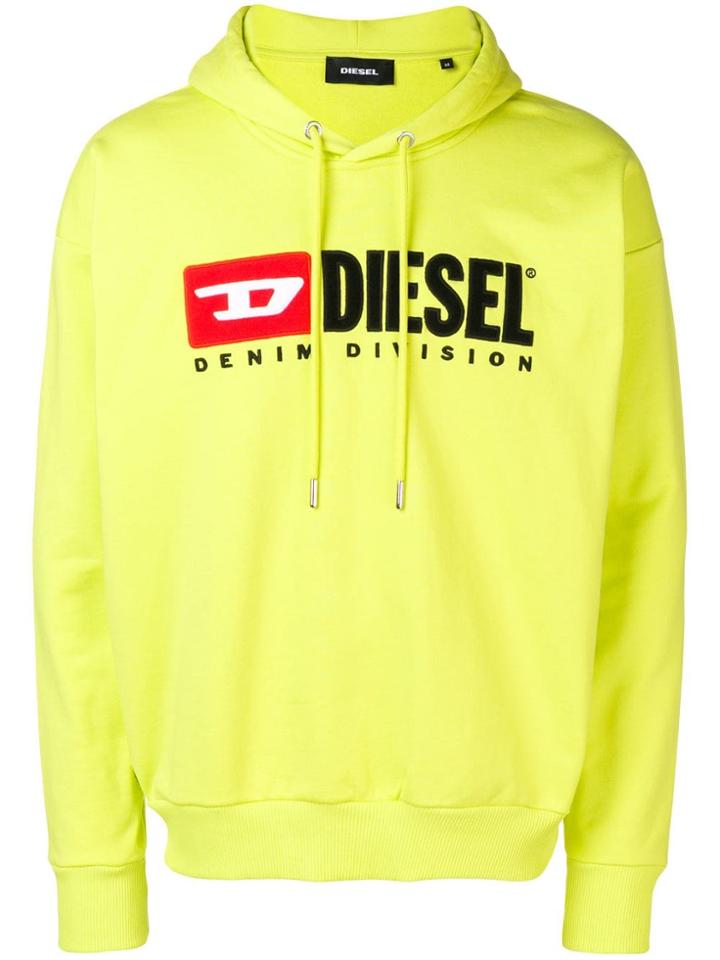 Diesel 90s Logo Hoodie - Yellow