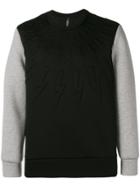 Neil Barrett Contrast Sleeve Sweater - Black