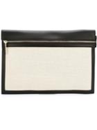 Victoria Beckham Large Front Zip Clutch