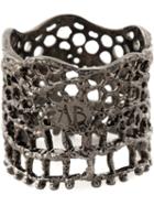 Aurelie Bidermann Vintage Lace Ring, Women's, Size: 52.5, Metallic, Metal Other