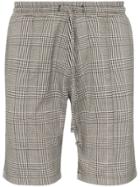 Prevu Silvertone Checked Shorts - Grey
