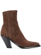 Golden Goose Low Scala Ankle Boots - Brown