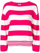 Liu Jo Striped Knitted Jumper - Pink