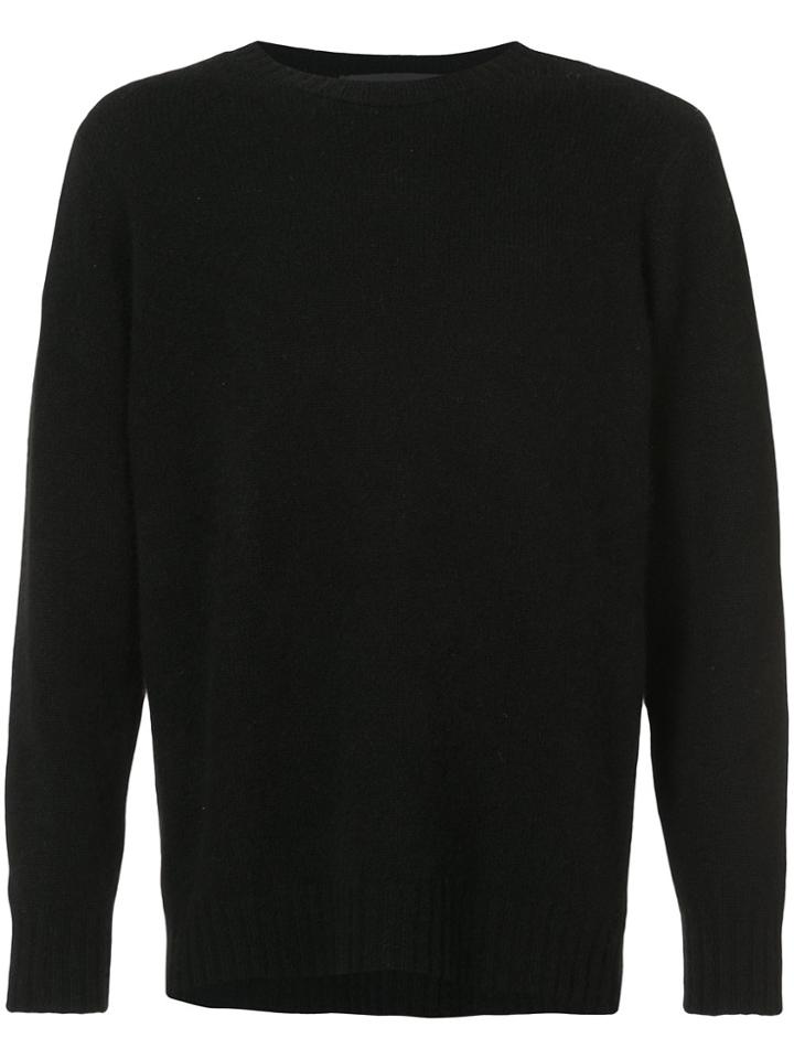 The Elder Statesman Simple Jumper - Black