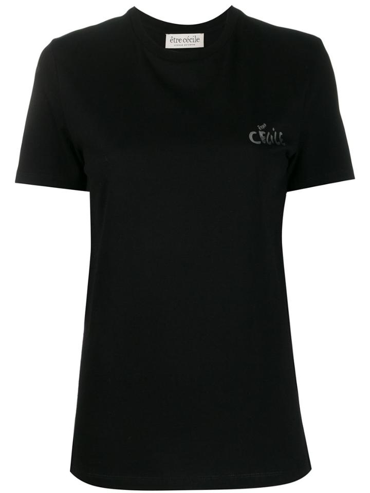 Être Cécile Cat Eyes Print T-shirt - Black