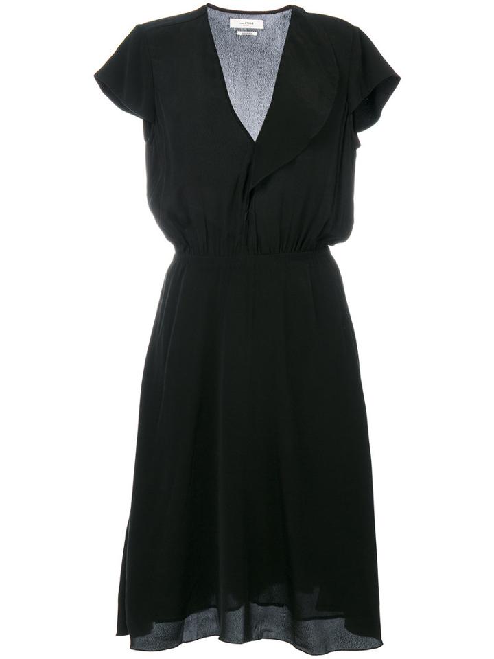 Isabel Marant Étoile - Flared V-neck Dress - Women - Cupro/viscose - 42, Black, Cupro/viscose