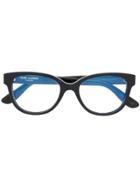 Saint Laurent Eyewear Oversized Frame Glasses - Black