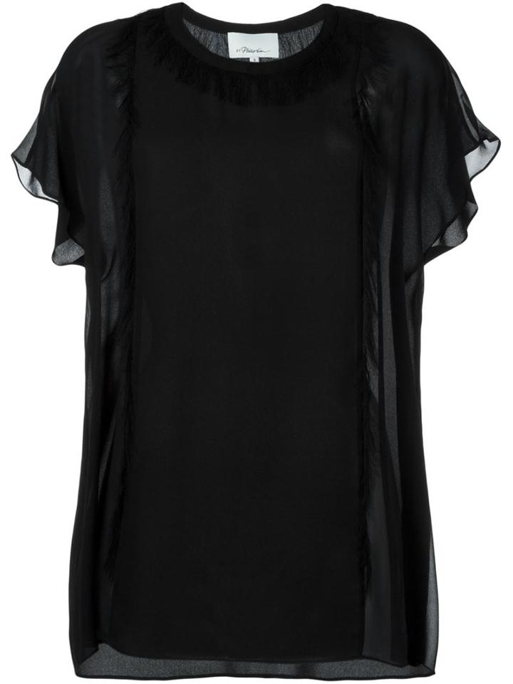 3.1 Phillip Lim Sheer Panel Top