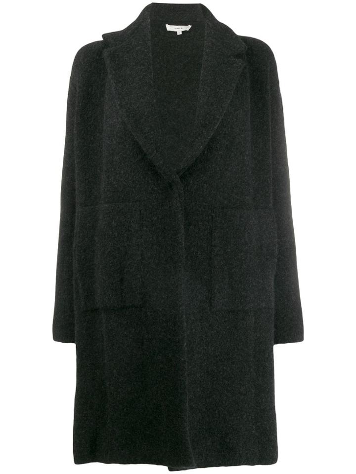 Vince Single Breasted Coat - Black