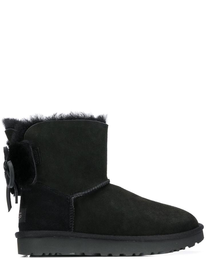 Ugg Australia Bow Ribbon Detail Boots - Black