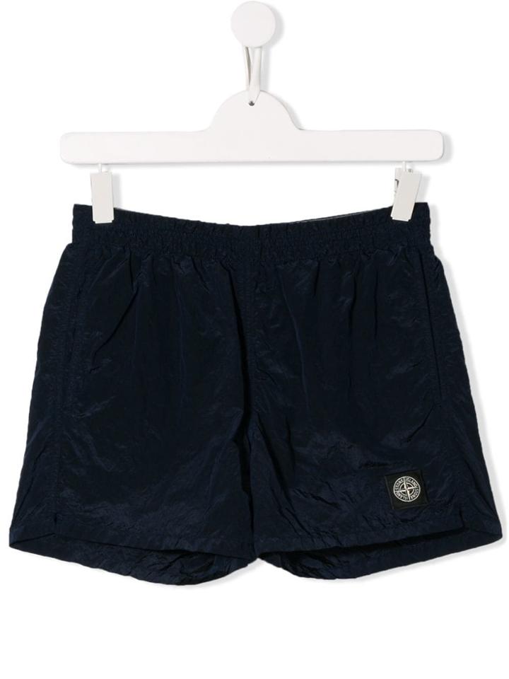 Stone Island Junior Teen Casual Shorts - Blue