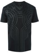Les Hommes Jacquard T-shirt, Men's, Size: Medium, Black, Cotton