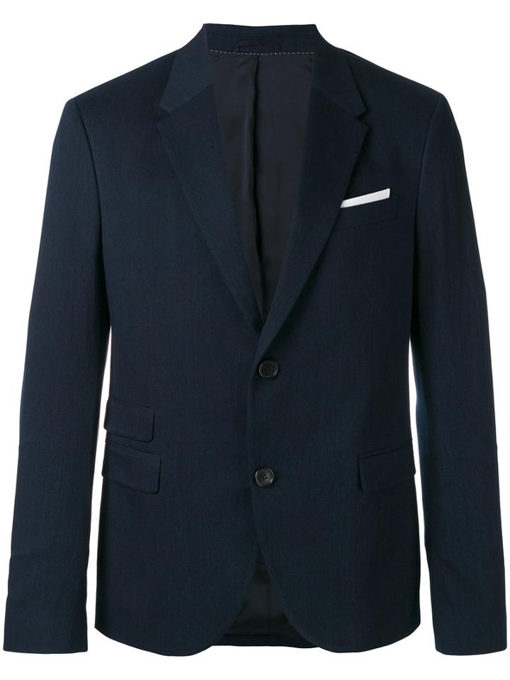 Neil Barrett Denim Blazer, Men's, Size: 50, Blue, Cotton/polyester/virgin Wool