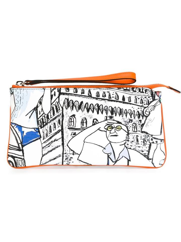 Emilio Pucci Illustrated Zip Purse