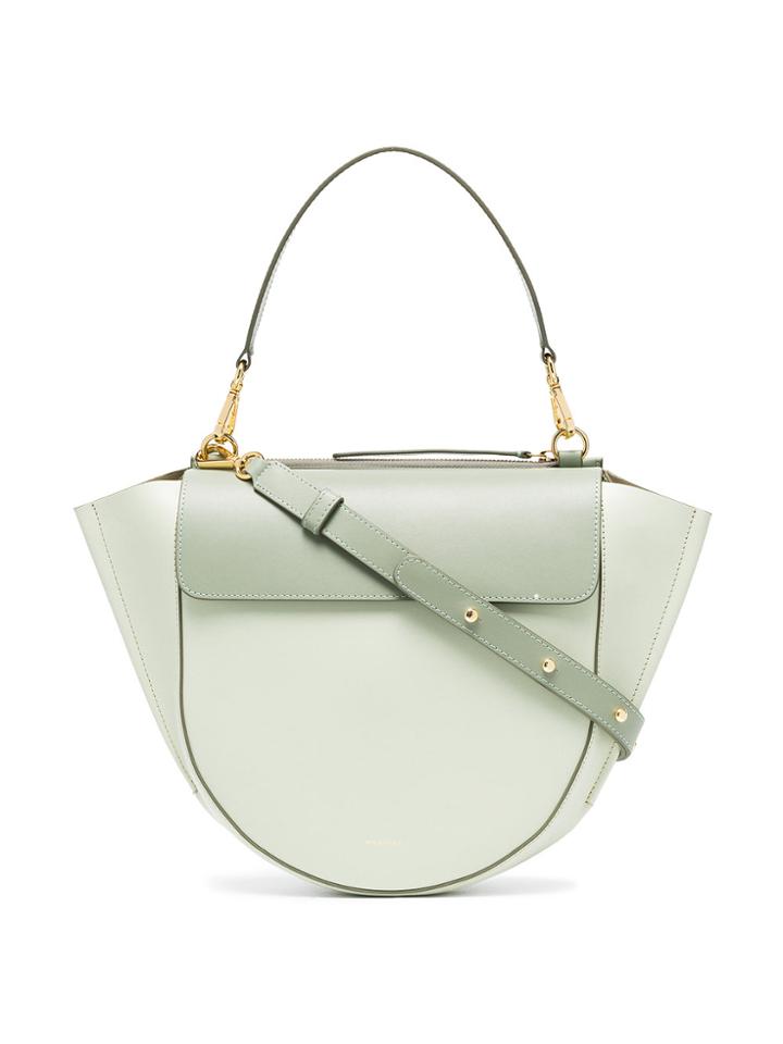 Wandler Medium Green Hortensia Leather Shoulder Bag
