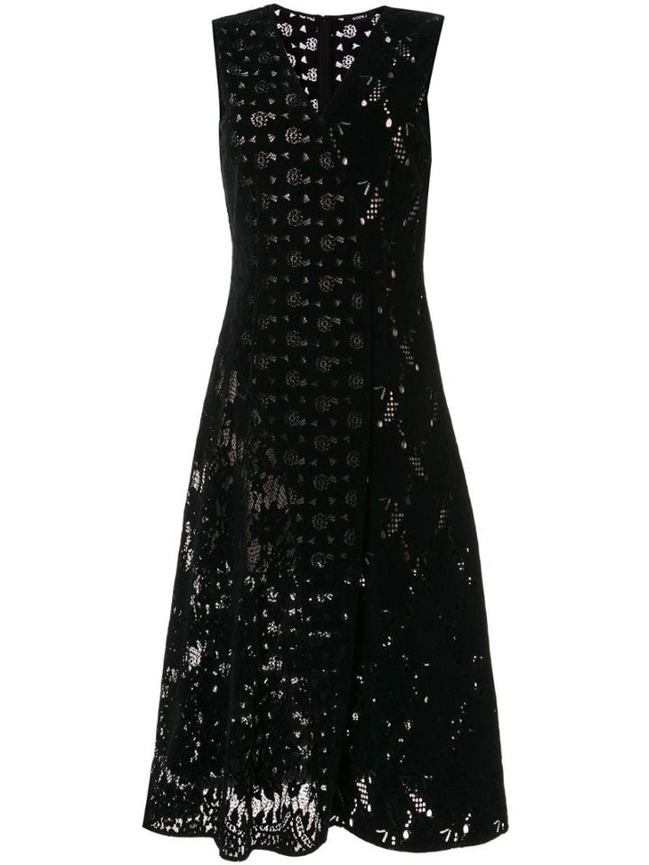 Goen.j Velvet Lace Dress - Black