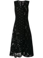 Goen.j Velvet Lace Dress - Black