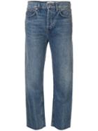 Re/done Stove Pipe Straight Jeans - Blue
