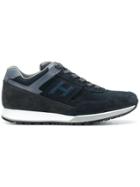 Hogan Contrast Panel Sneakers - Blue