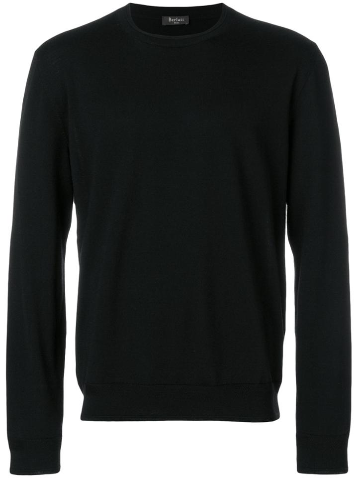 Berluti Crew Neck Jumper - Black