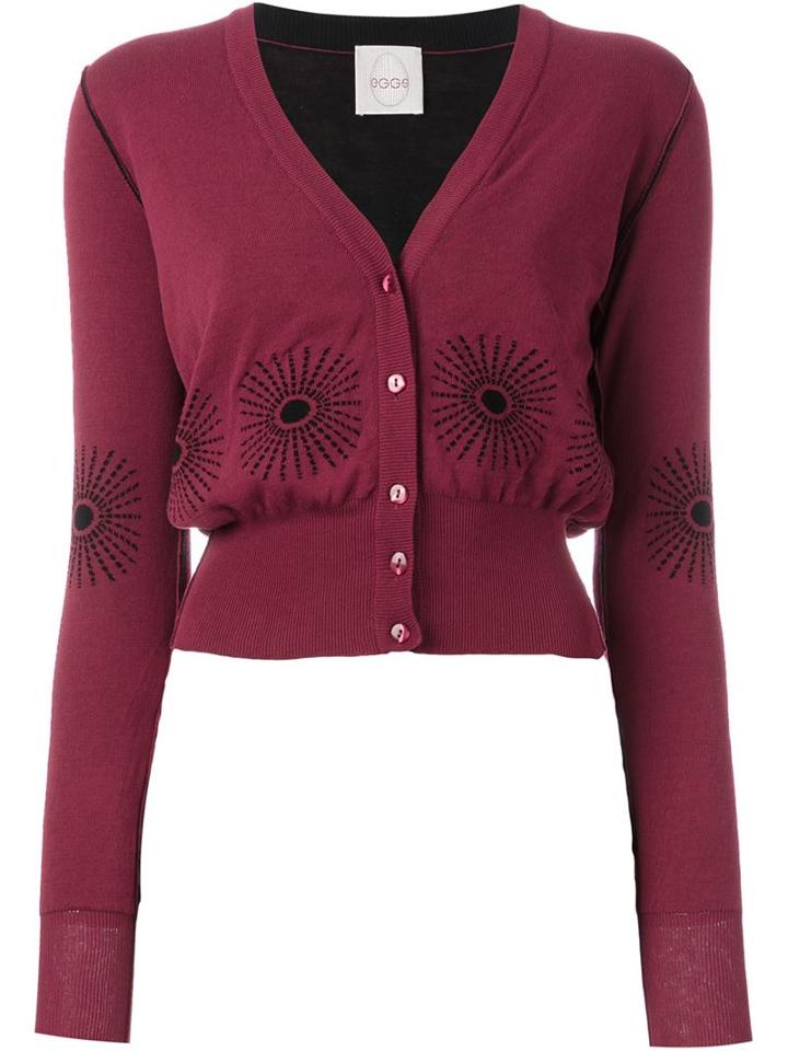Eggs Embroidered Cardigan