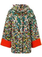 Missoni Hooded Single-breasted Coat - Orange