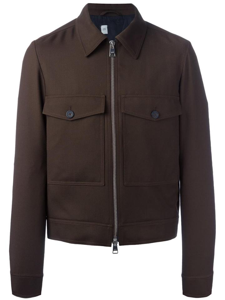 Ami Alexandre Mattiussi Zipped Jacket - Brown