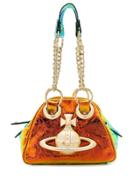 Vivienne Westwood Metallic Orb Logo Tote - Gold