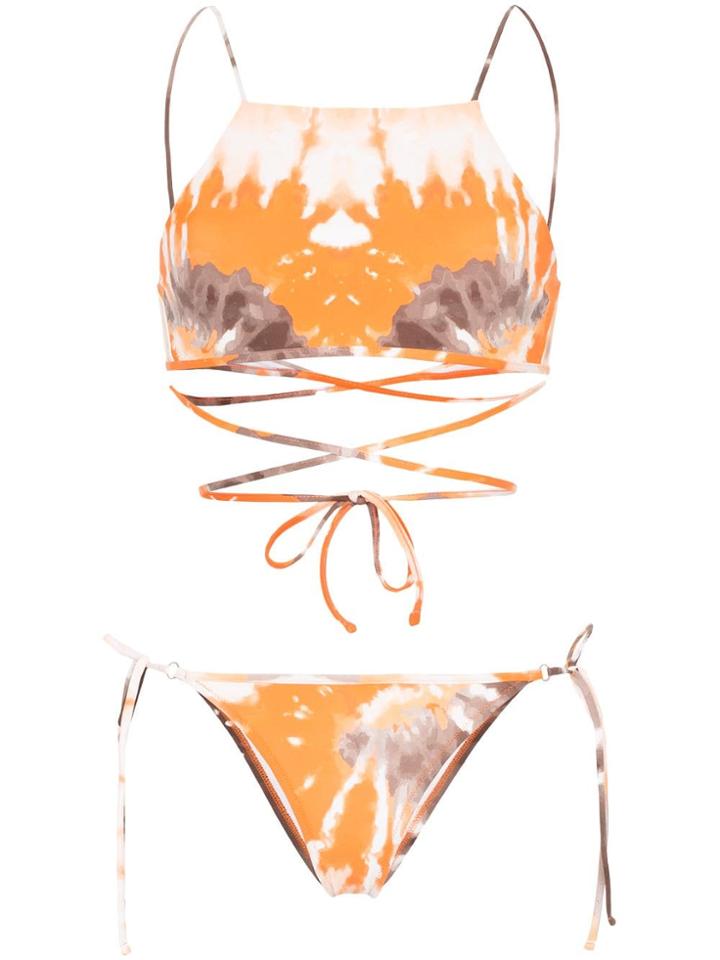 Ack Filo Tie-dye Bikini - Orange