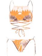 Ack Filo Tie-dye Bikini - Orange