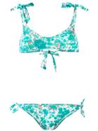 Emmanuela Swimwear - Painted Tree Print Bikini - Women - Polyamide/spandex/elastane - M, Green, Polyamide/spandex/elastane