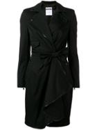 Moschino Bow Wrap Dress - Black