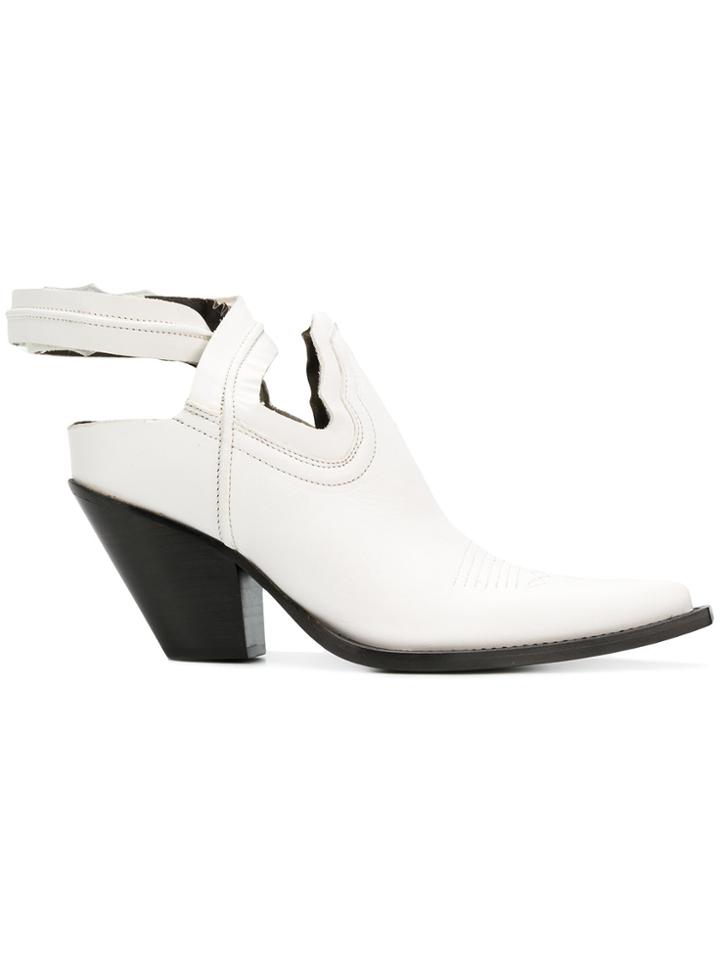 Maison Margiela Cut-out Cowboy Boots - White