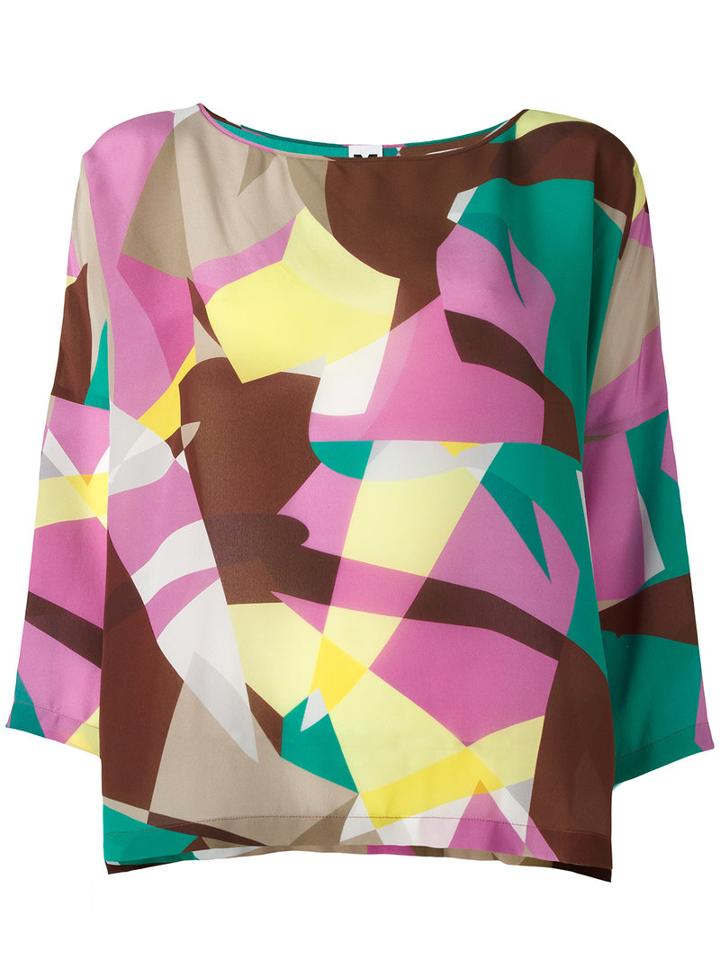 M Missoni - Abstract Print Blouse - Women - Silk - M, Women's, Silk